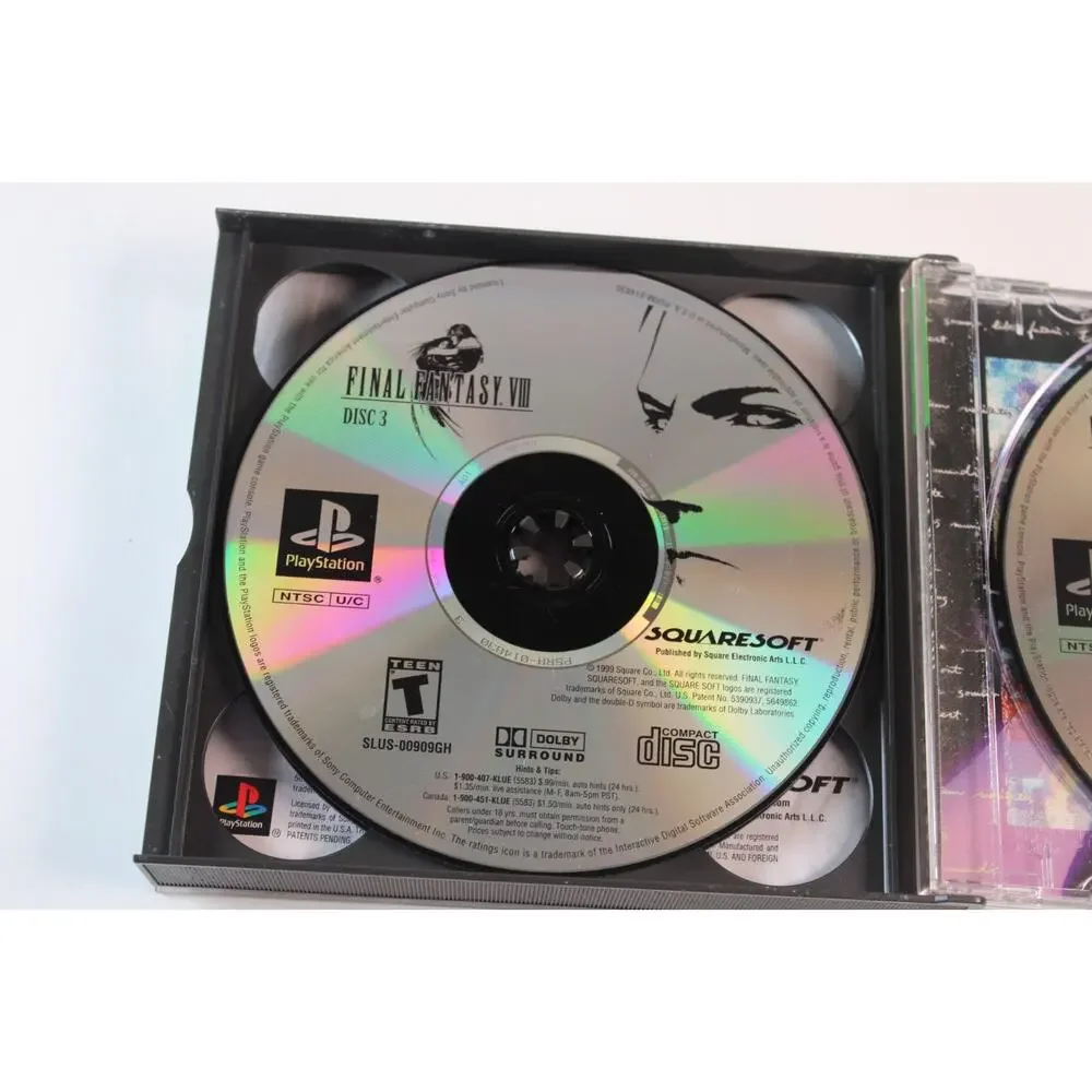Final Fantasy VIII Greatest Hits (Sony PlayStation 1, PS1) Authentic, Tested